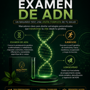 Exámen de ADN nutrigénetica, capacidades deportivas y longevidad