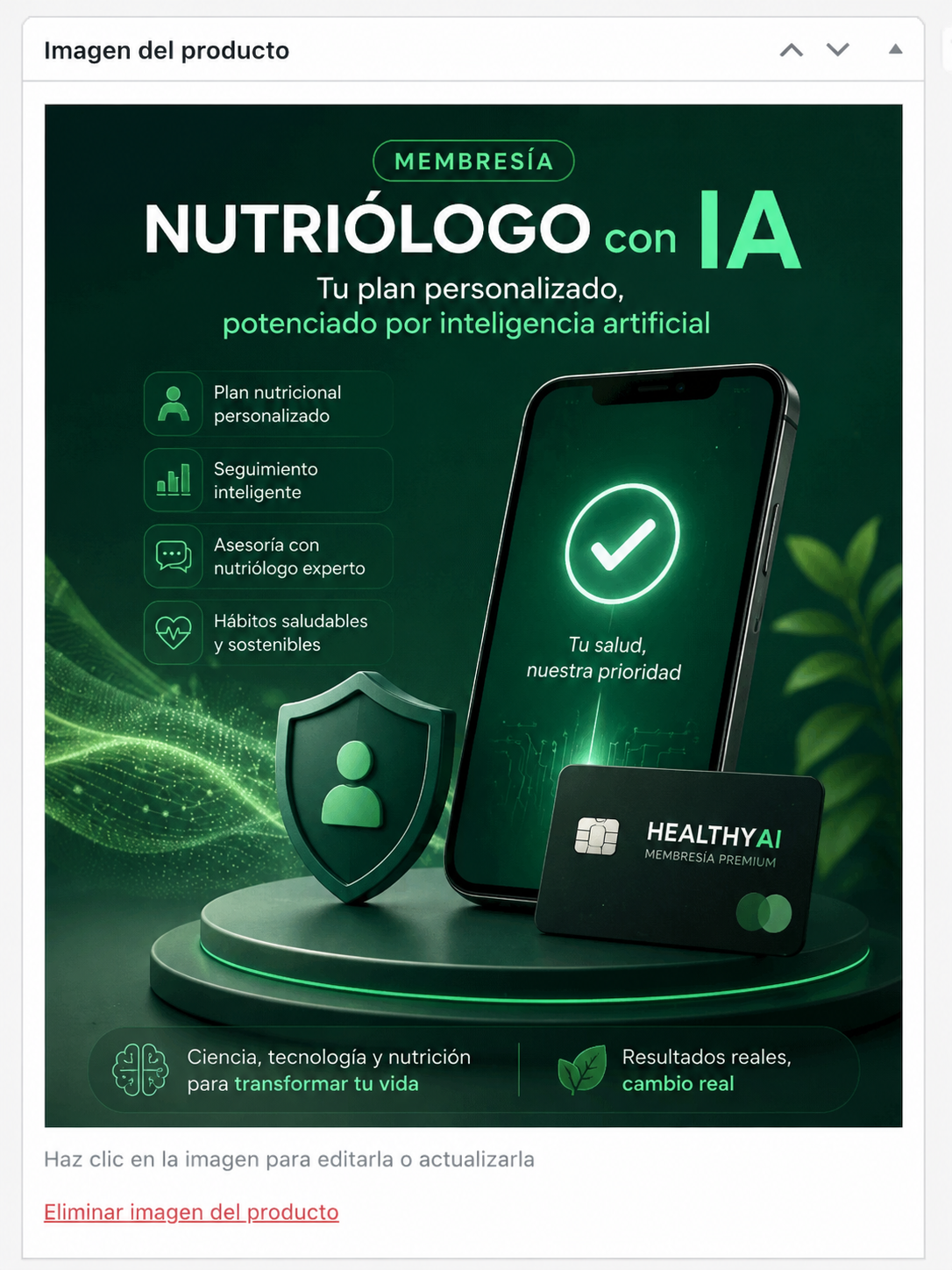 Membresia HealthyAI Nutrition